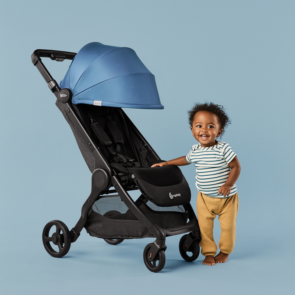 Capota Ergobaby Metro+ color Sea Glass Azul marino-17