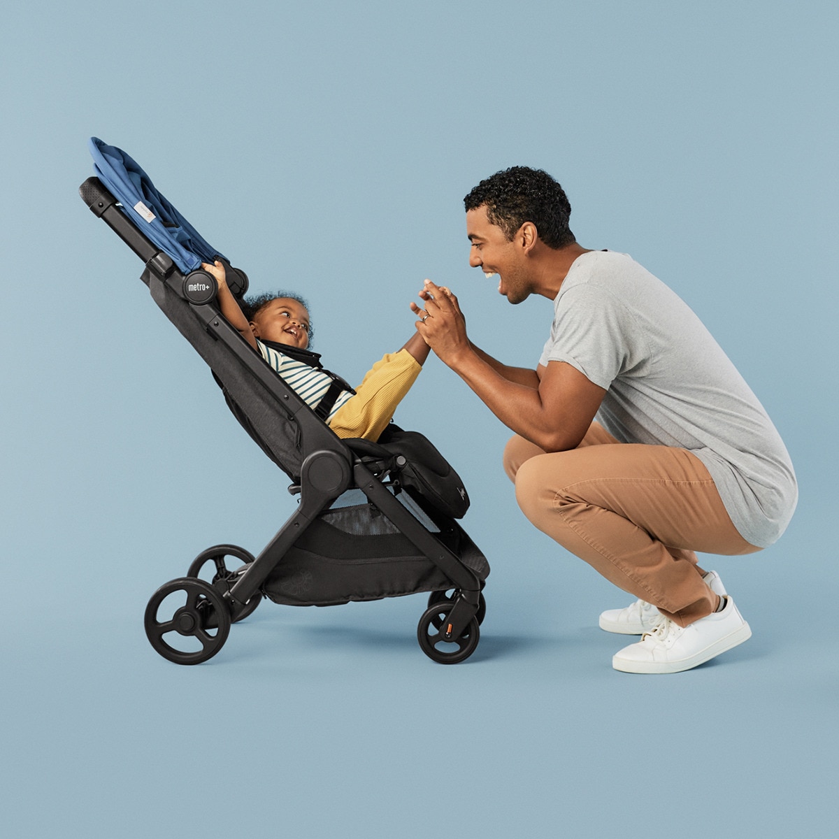 Capota Ergobaby Metro+ color Sea Glass Azul marino-13