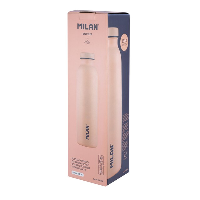 Imagen 0 de Botella Isotérmica de Acero Inoxidable 591 ml Serie 1918 MILAN Rosa