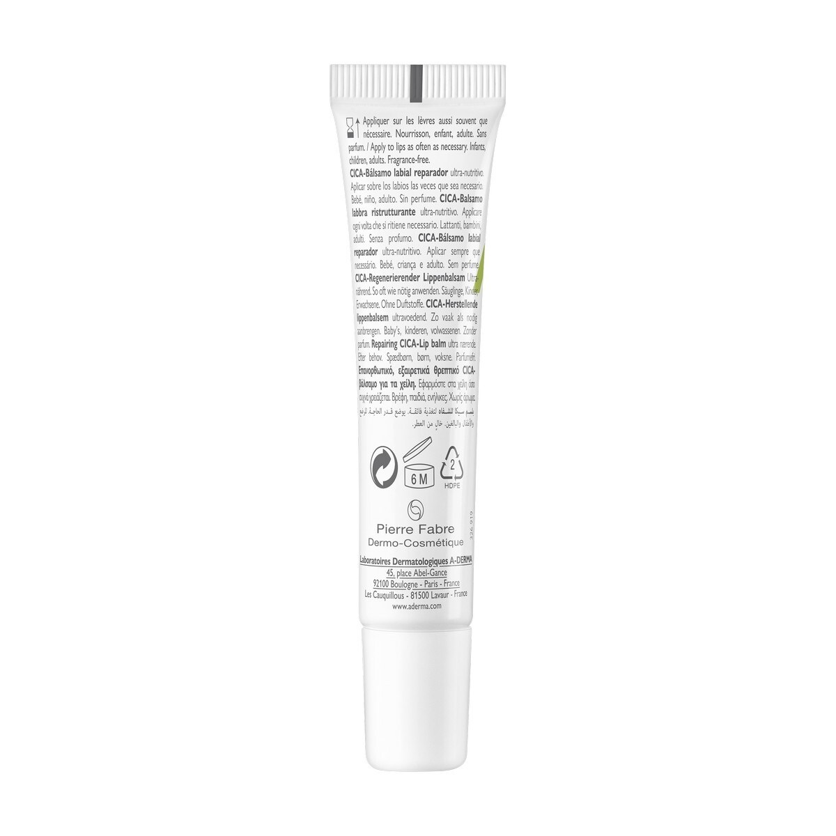 Bálsamo Labial Reparador Dermalibour+ CICA - 15 ml 2