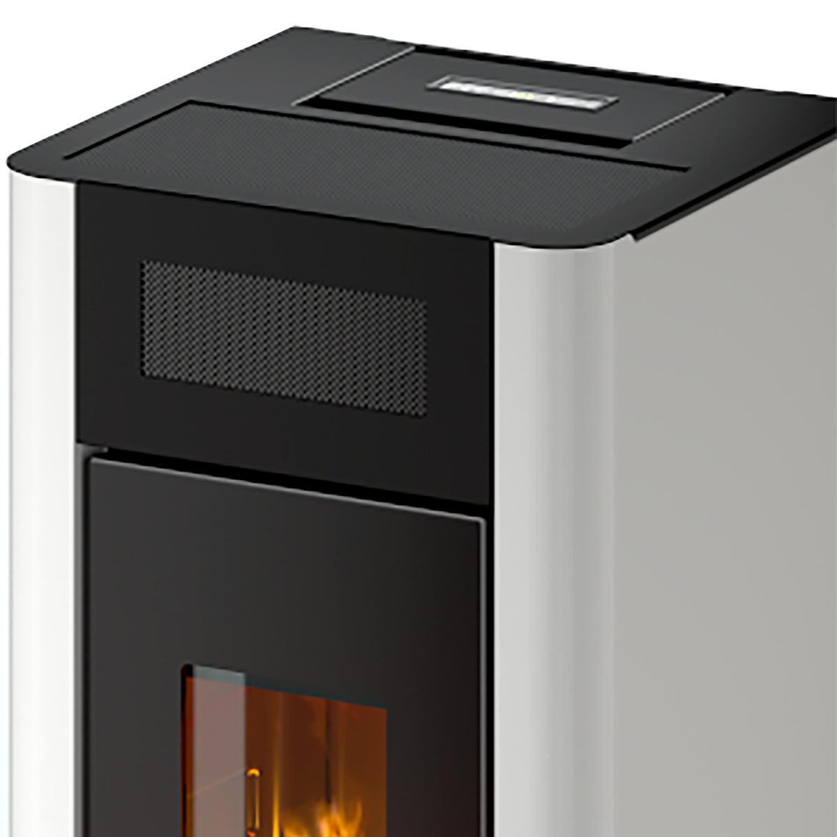 Estufa Pellets Amaranto 8,5 kW Blanco-2