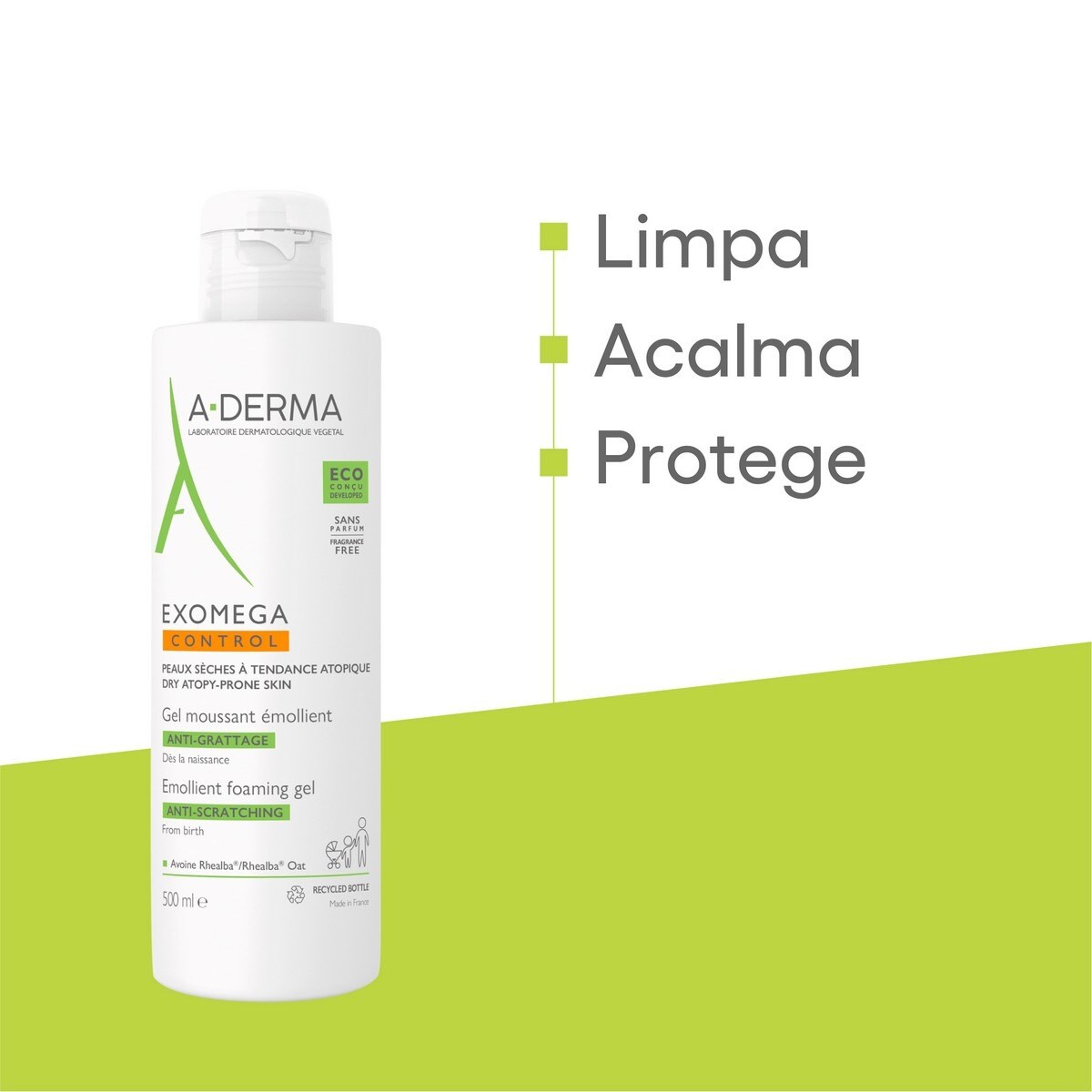 Gel de Limpeza Exomega Aderma 6