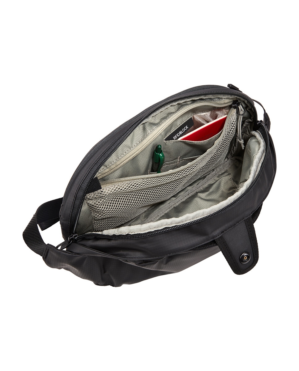 Saco Tiracolo 5L em Nylon - Preto Preto-6