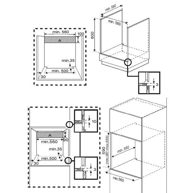 Horno multifunción Beko con 6 funciones - BBIE18300W Blanco-9