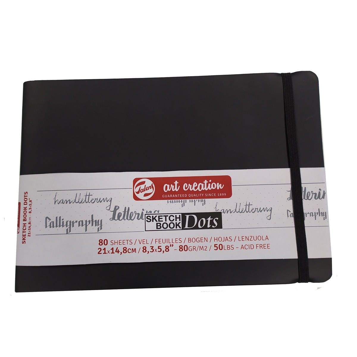 Imagem 0 de Bloco de Capa Mole para Diferentes Usos Multicolor de Medidas 21x15 cm Horizontal com Folhas Pontilhadas e 80 g - Preto