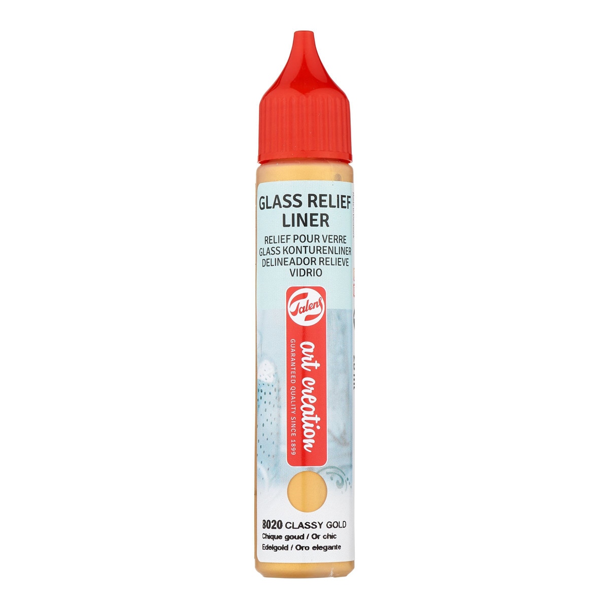 Imagen 0 de Tubo de Pintura Delineador de Relieve para Vidrio de 28 ml Art Creation Oro elegante