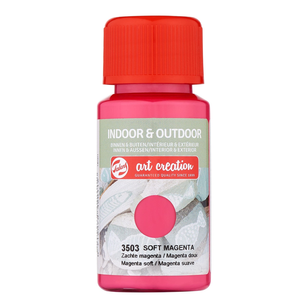 Imagem 0 de Frasco de Pintura para Interior e Exterior de 50 ml Art Creation Magenta Suave