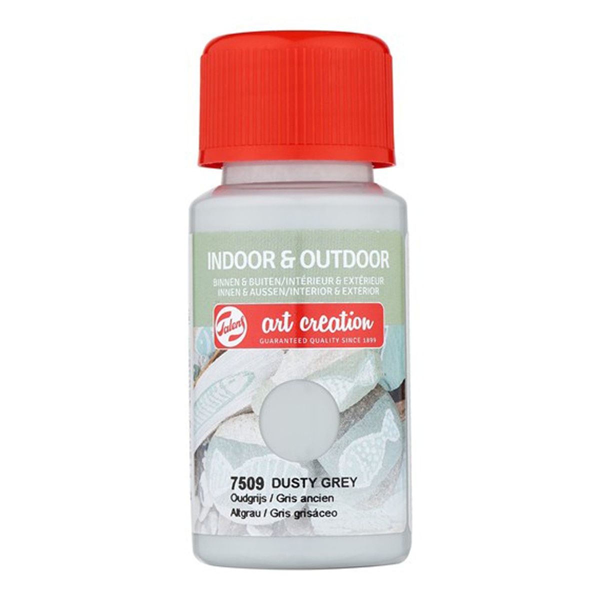 Imagen 0 de Bote de Pintura para Interior y Exterior de 50 ml Art Creation Gris Grisáceo