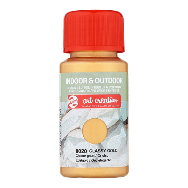 Imagen 0 de Bote de Pintura para Interior y Exterior de 50 ml Art Creation Oro Elegante