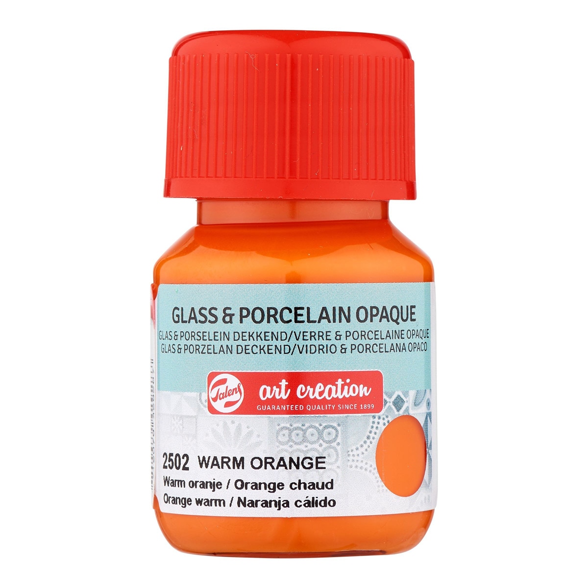 Frasco de Tinta Opaca para Vidro e Porcelana de 30 ml - Laranja Quente Laranja-1