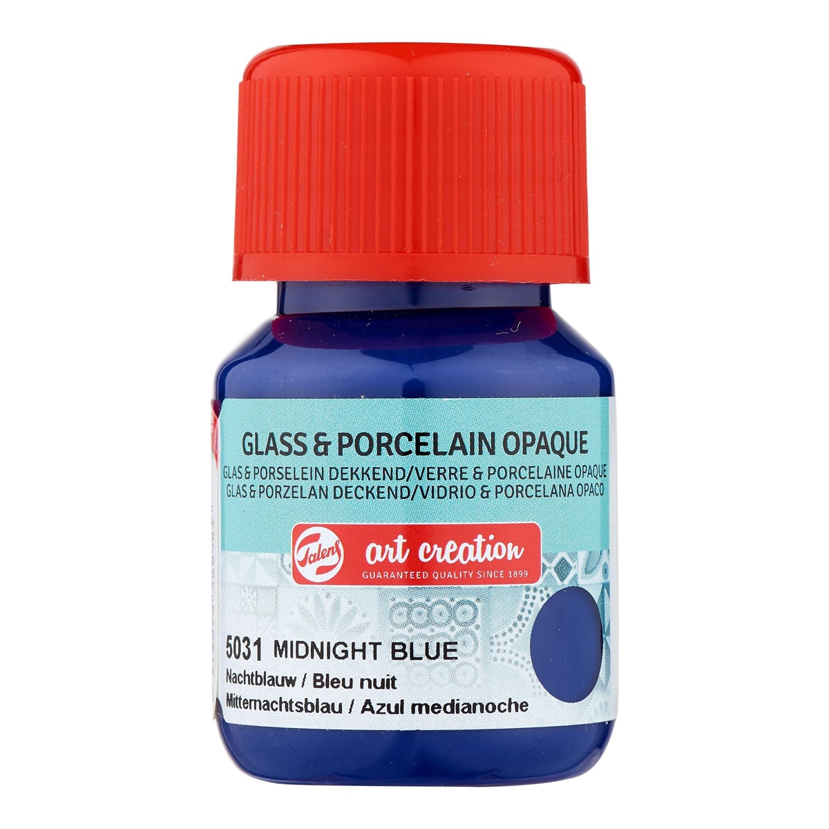 Frasco de Tinta Opaca para Vidro e Porcelana de 30 ml - Azul Meia-Noite Azul-noite-1