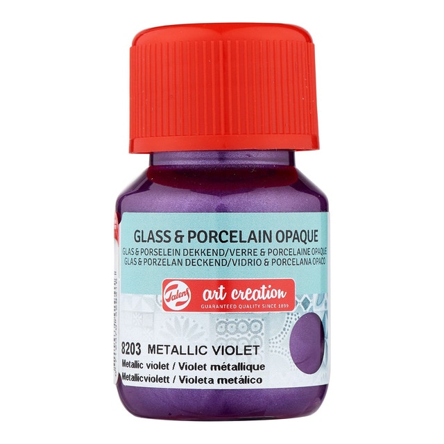 Imagem 0 de Frasco de Tinta Opaca para Vidro e Porcelana de 30 ml - Violeta Metálico