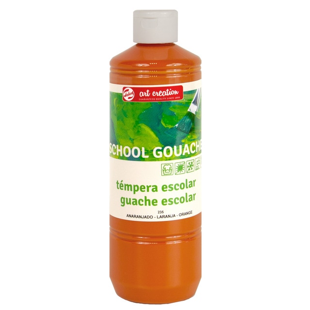 Imagem 0 de Frasco de Têmpera Escolar de 500 ml - Alaranjado