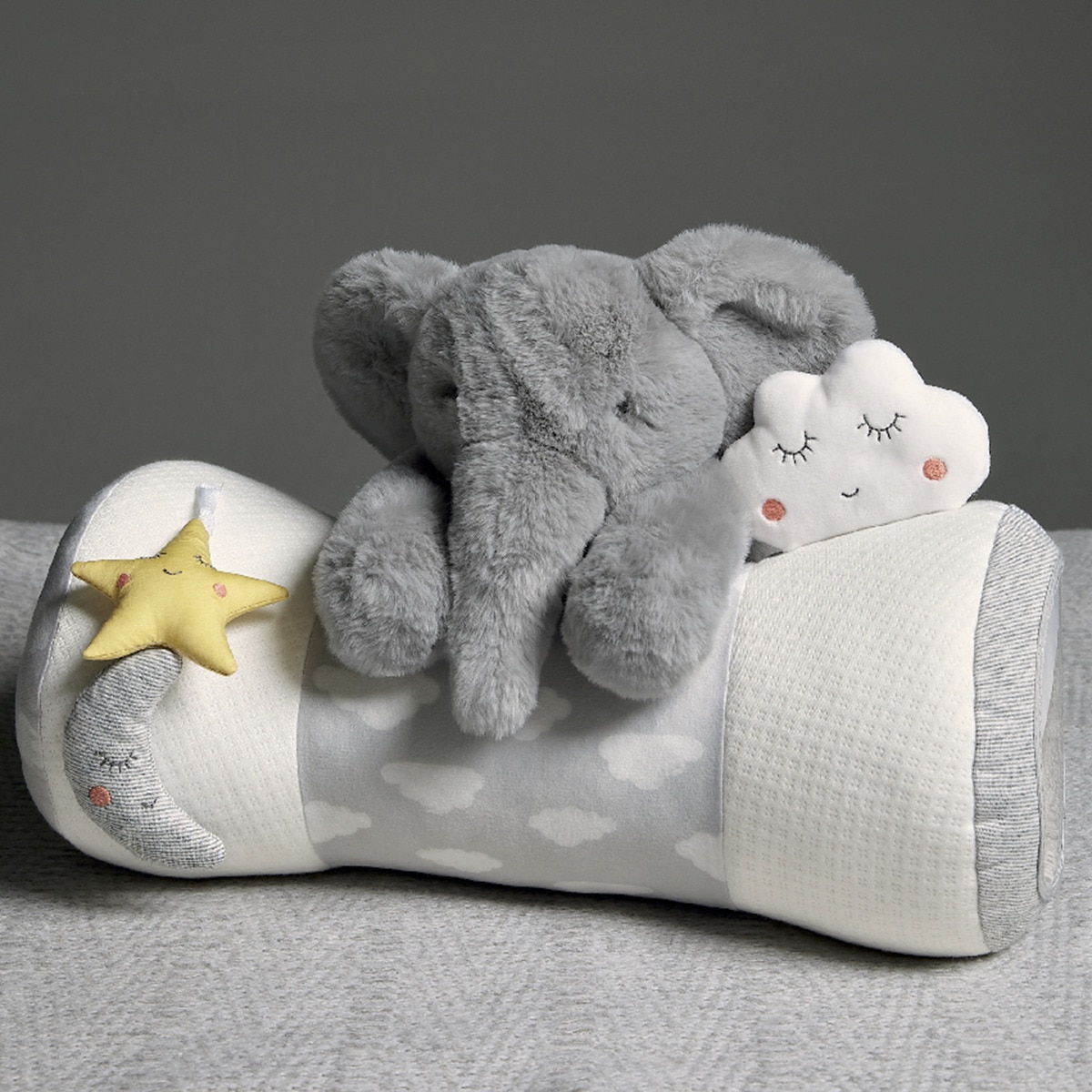 Peluche Mamas & Papas Archie the Elephant gris Gris-4