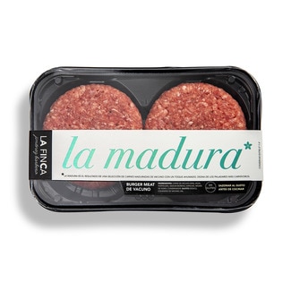 La Madura burger meat de vacuno mayor sin gluten y sin lactosa 2 unidades bandeja 360 g - La Finca