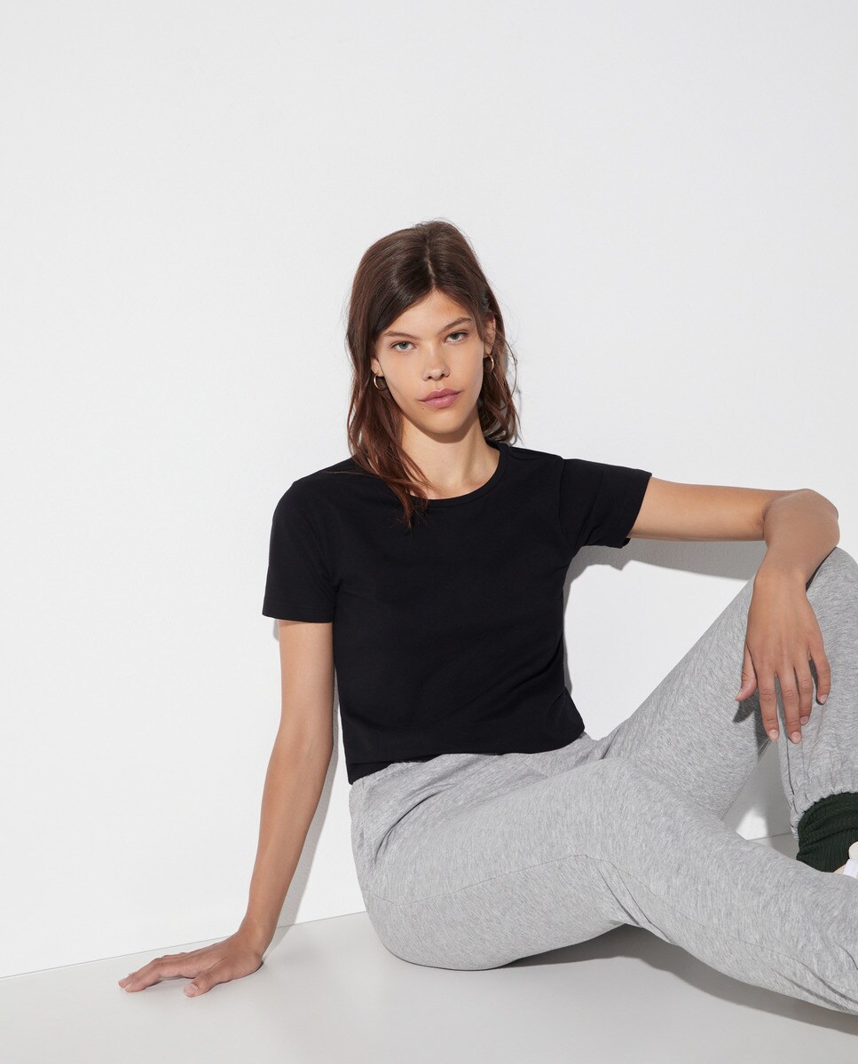 Tshirt basic à encolure ronde