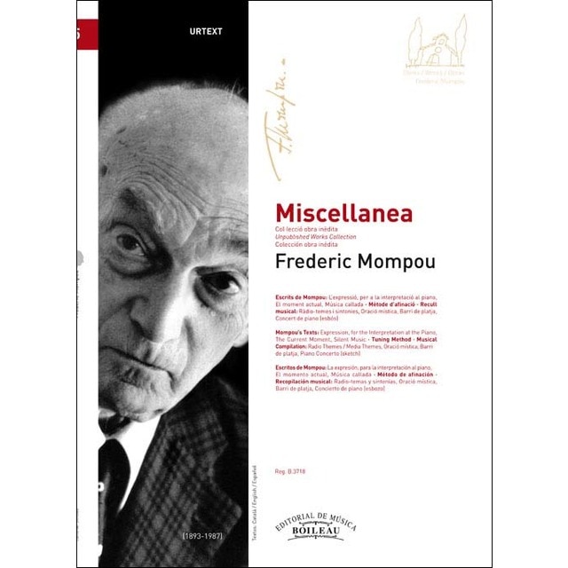 Imagem 0 de Miscellanea: Escrits i recull musical.(vol.5 de la colección inédita)