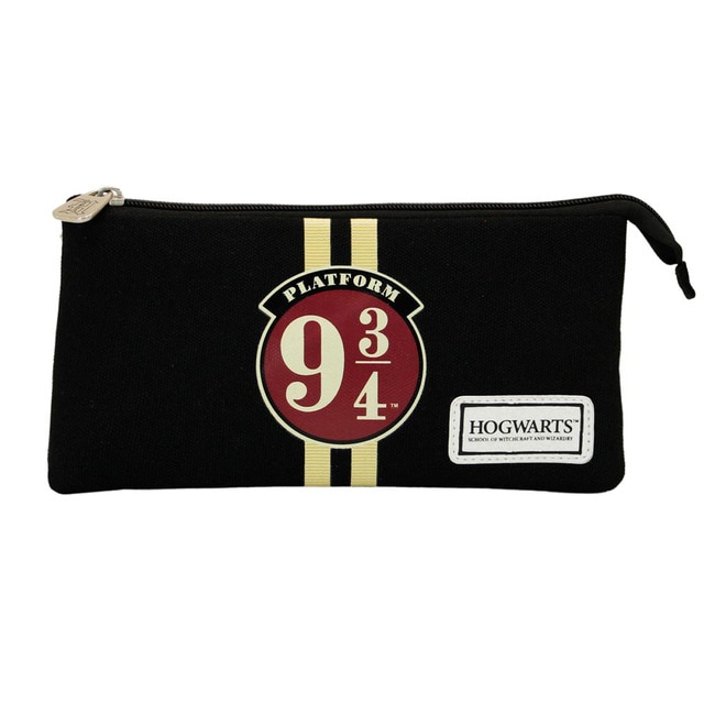 HARRY POTTER - Estuche Escolar Triple Portatodo Con 2 Cremalleras. Howarsity ECO