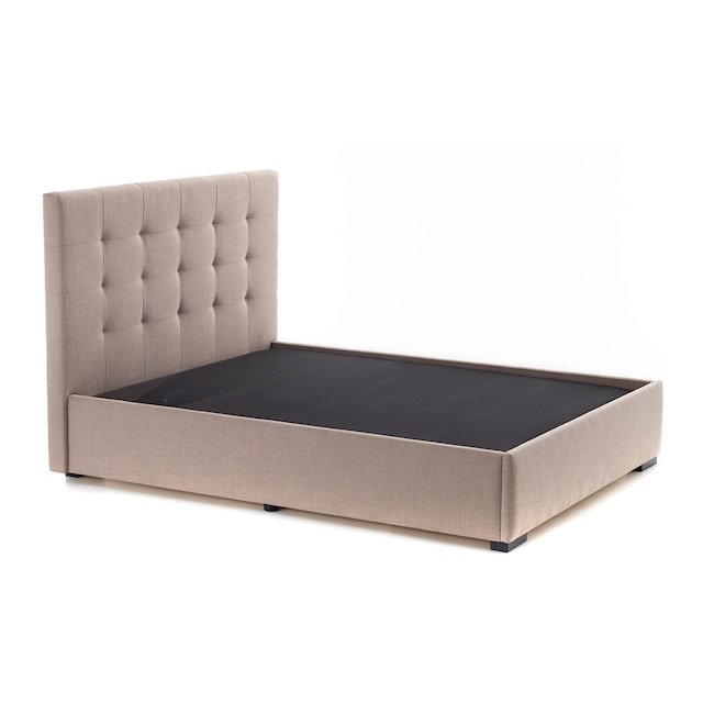 Imagem 0 de Cama de Casal Estofada com Baú Rebatível Balmoral