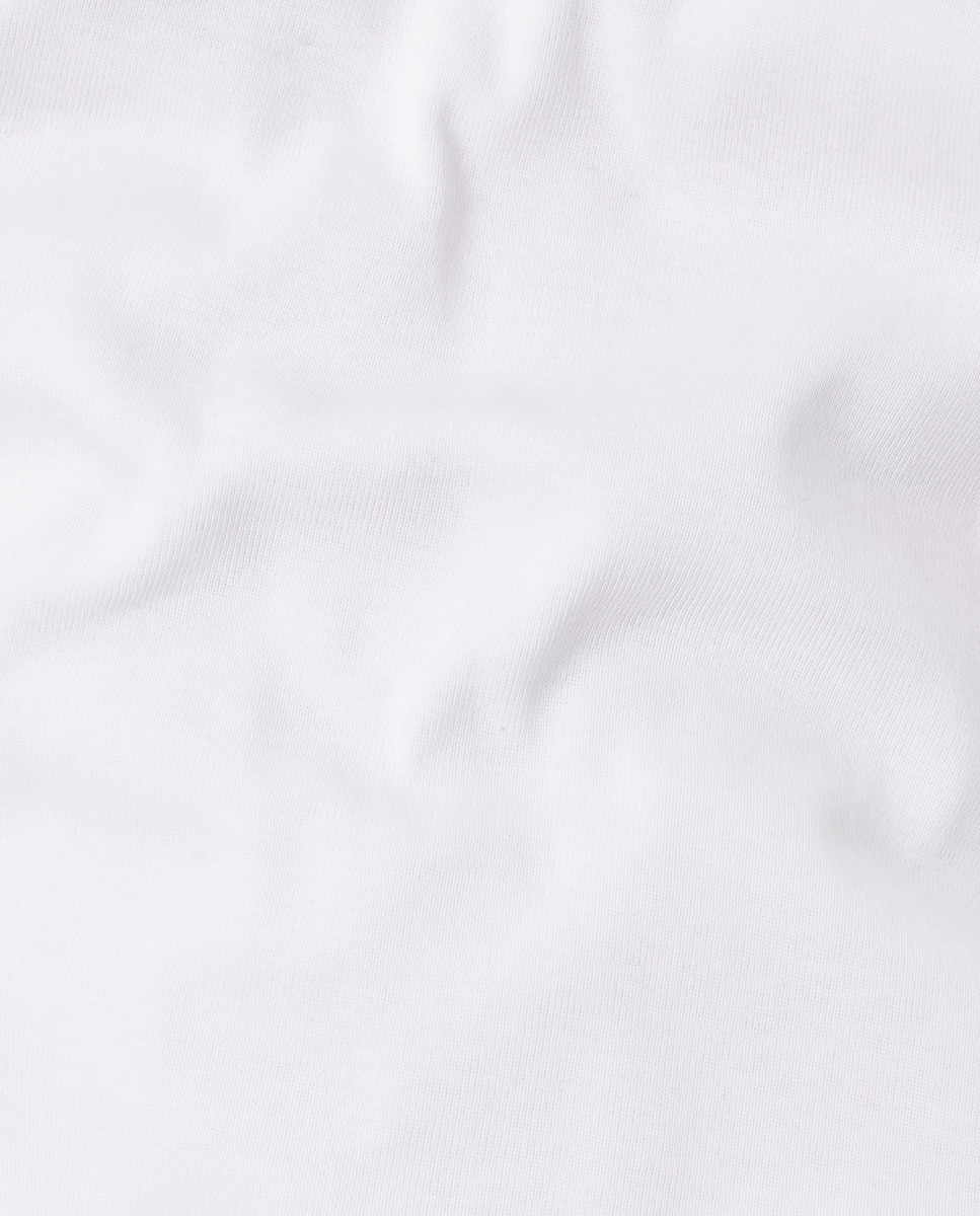 Pack de 2 T-shirts Básicas com Decote Redondo Branco-5