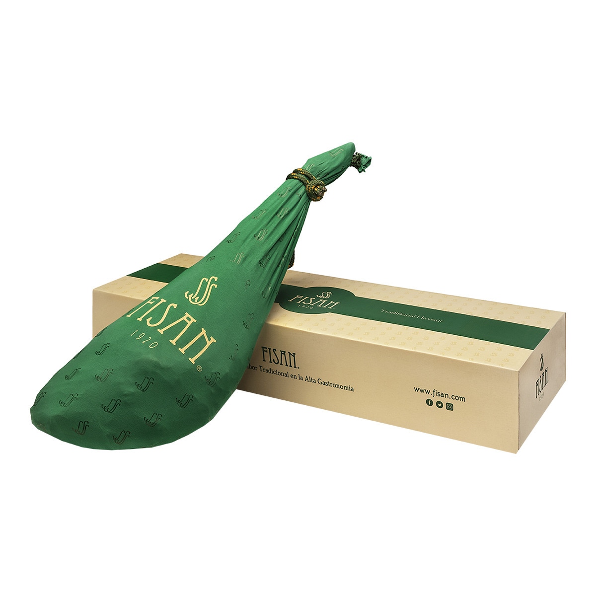 Jambon de porc nourri à la ferme campo ibérico, 50 % race ibérique Fisán