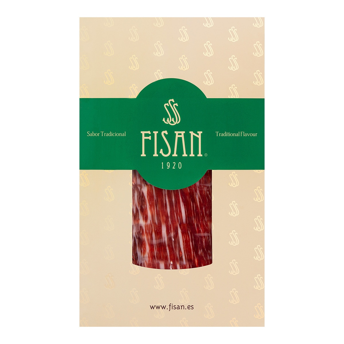 Jamón de cebo de campo 75% raza ibérica cortado a mano Fisán 1