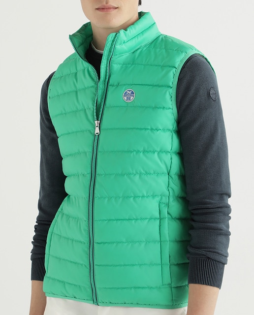 Imagen 0 de Chaleco de hombre reciclado verde