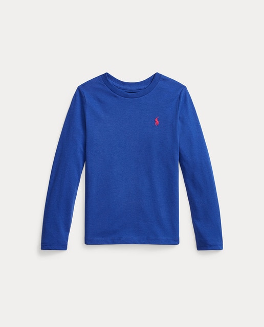 Imagen 0 de Camiseta de niña en azul con logo