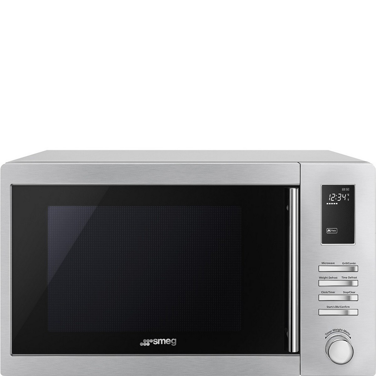 Micro-ondas com Grill Universal Smeg MOE25X de 900 W e Capacidade de 25 Litros - Aço Inox Inox-1