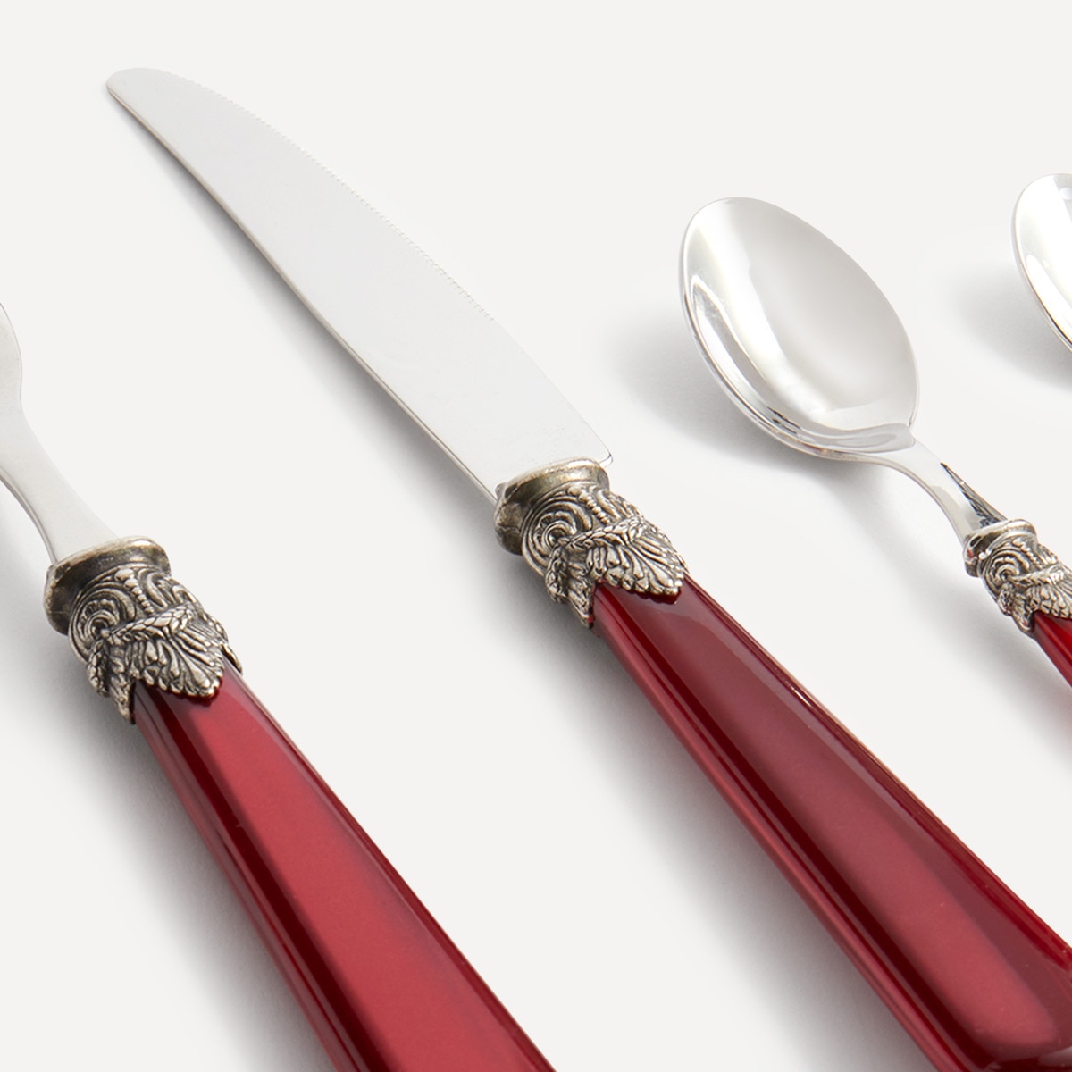 Cuchara de moka Napoleón Color El Corte Inglés Burdeos-3