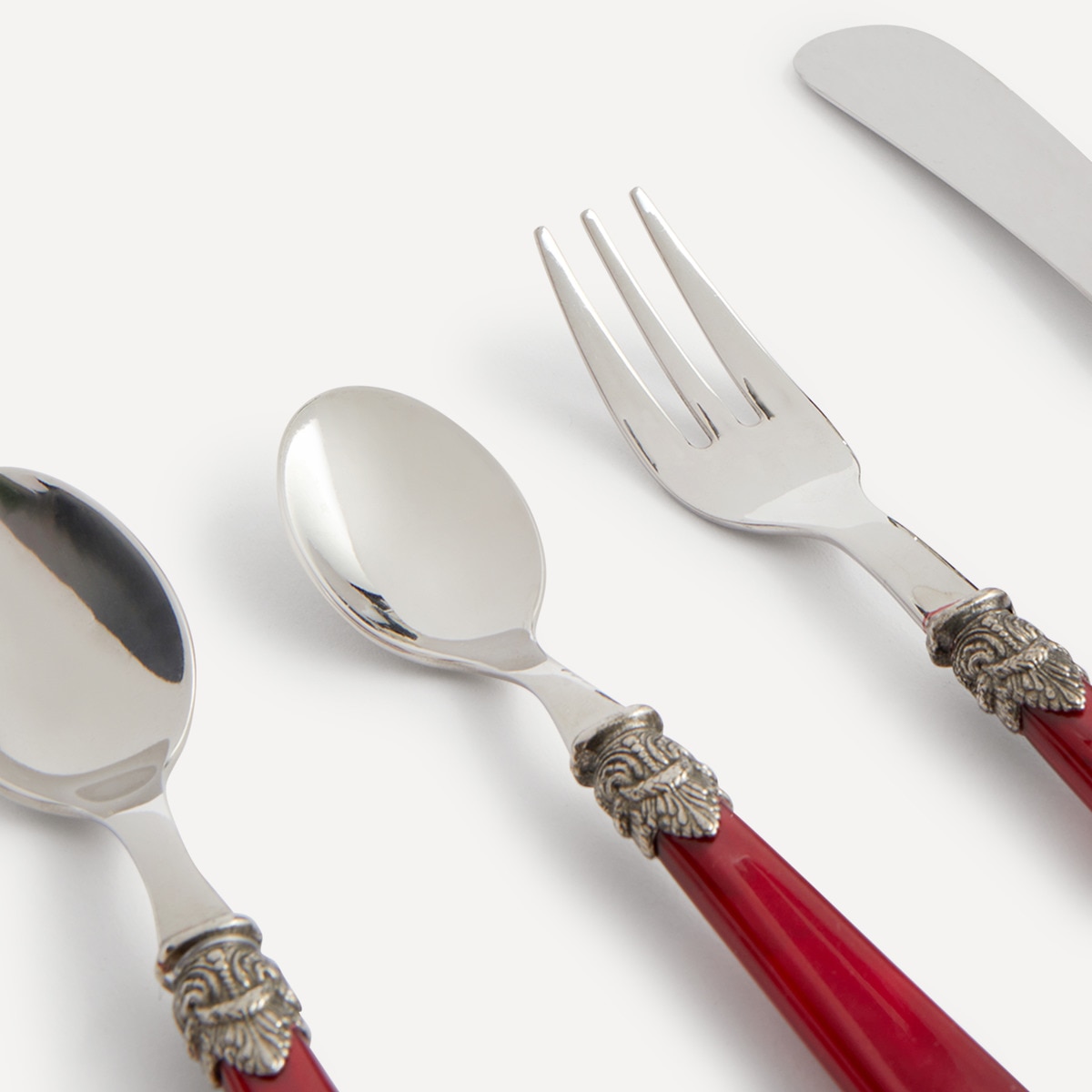 Cuchara de moka Napoleón Color El Corte Inglés Burdeos-2