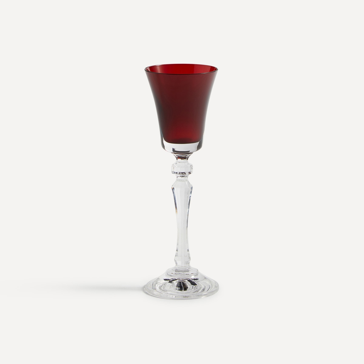 Copo de licor de cristal Alex Vermelho-1