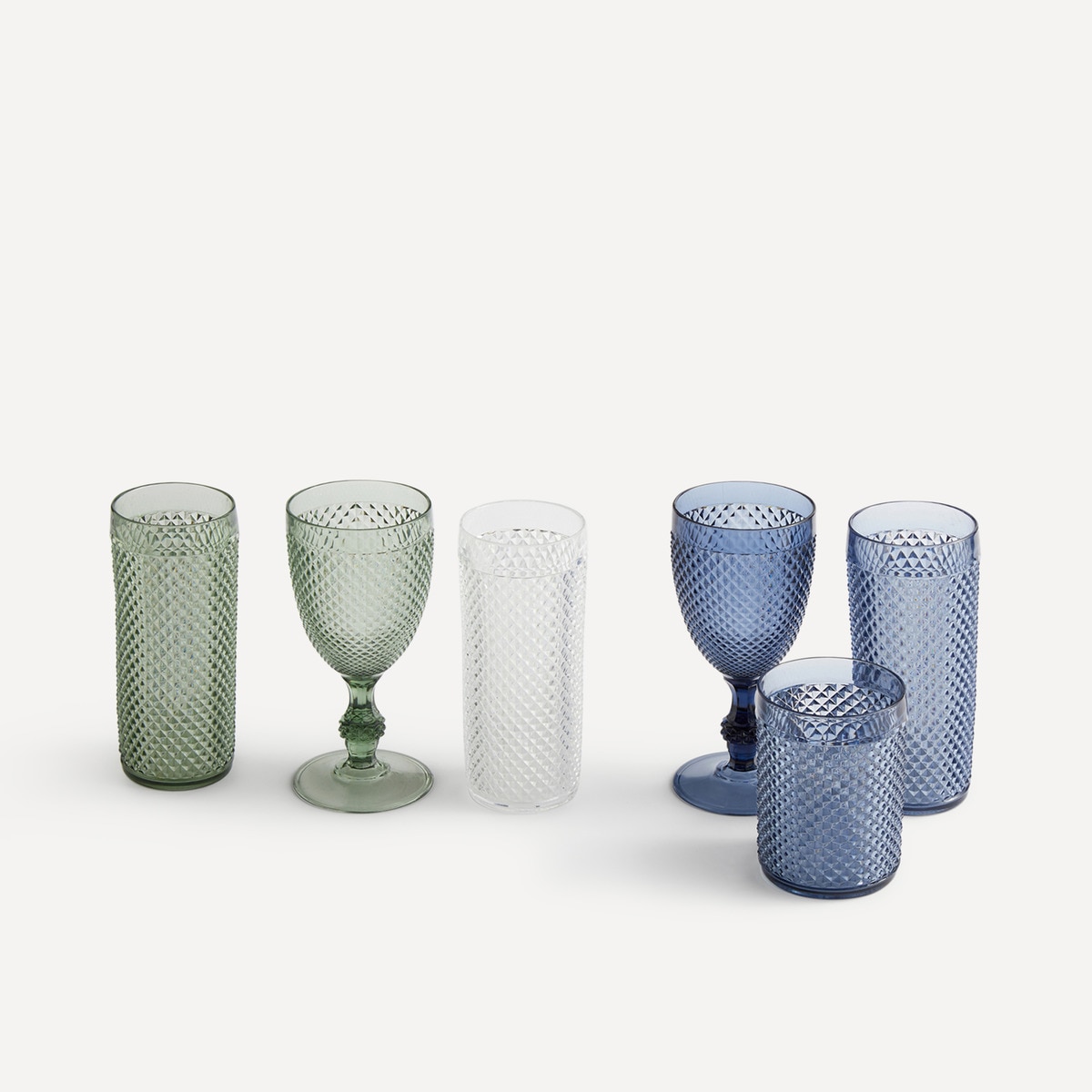 Vaso de agua alto acrílico Picas El Corte Inglés Cristal-4