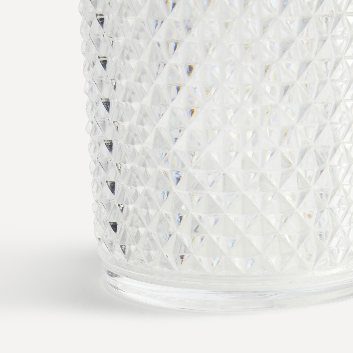 Vaso de agua alto acrílico Picas El Corte Inglés Cristal-3