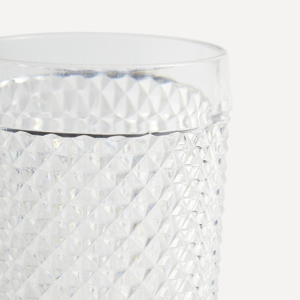 Vaso de agua alto acrílico Picas El Corte Inglés Cristal-2