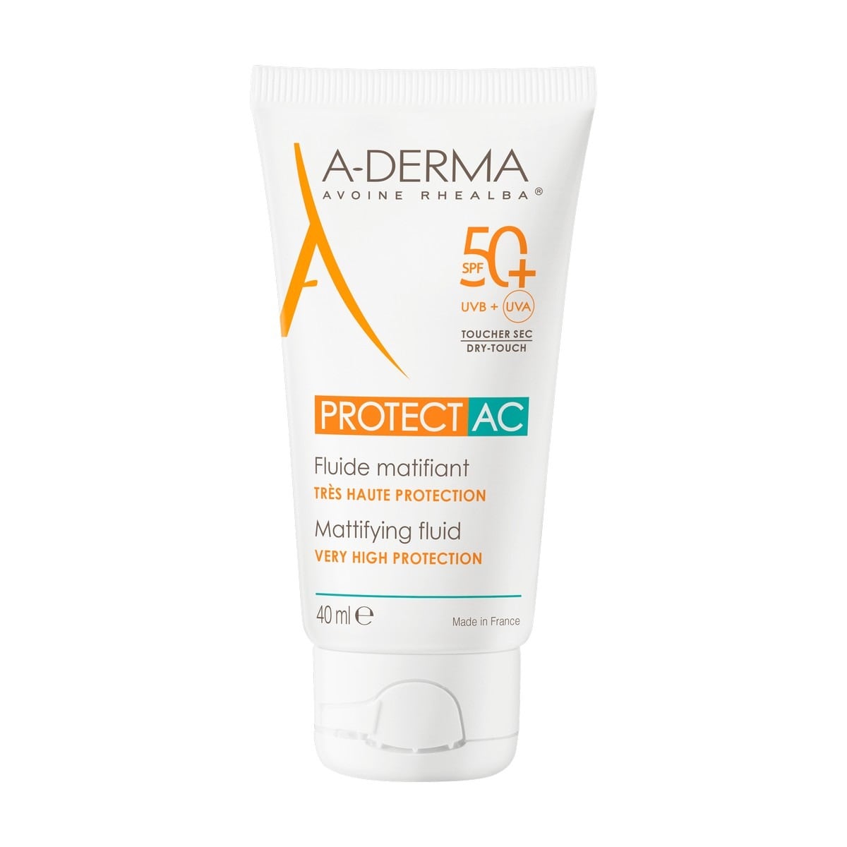 Protetor Solar Fluido Matificante SPF 50+ Peles com acne Aderma 1