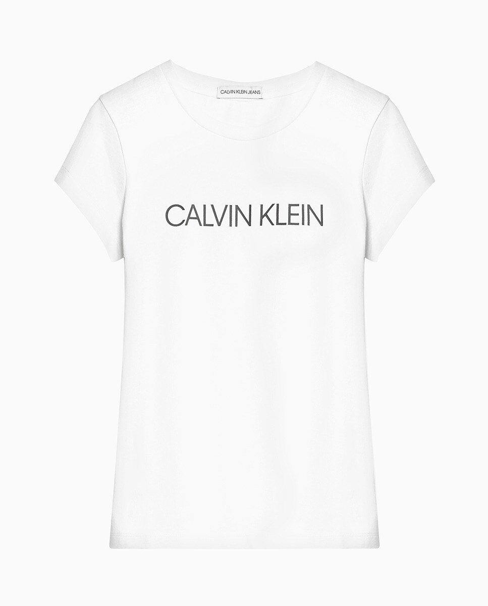 T-shirt de menina em branco com estampado Branco-5