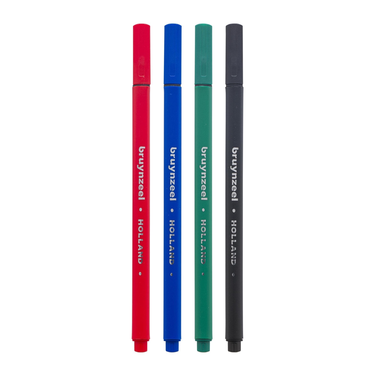 Pack de 4 Rotuladores Punta Fina Colores Básicos Bruynzeel Multicolor Multicolor-2
