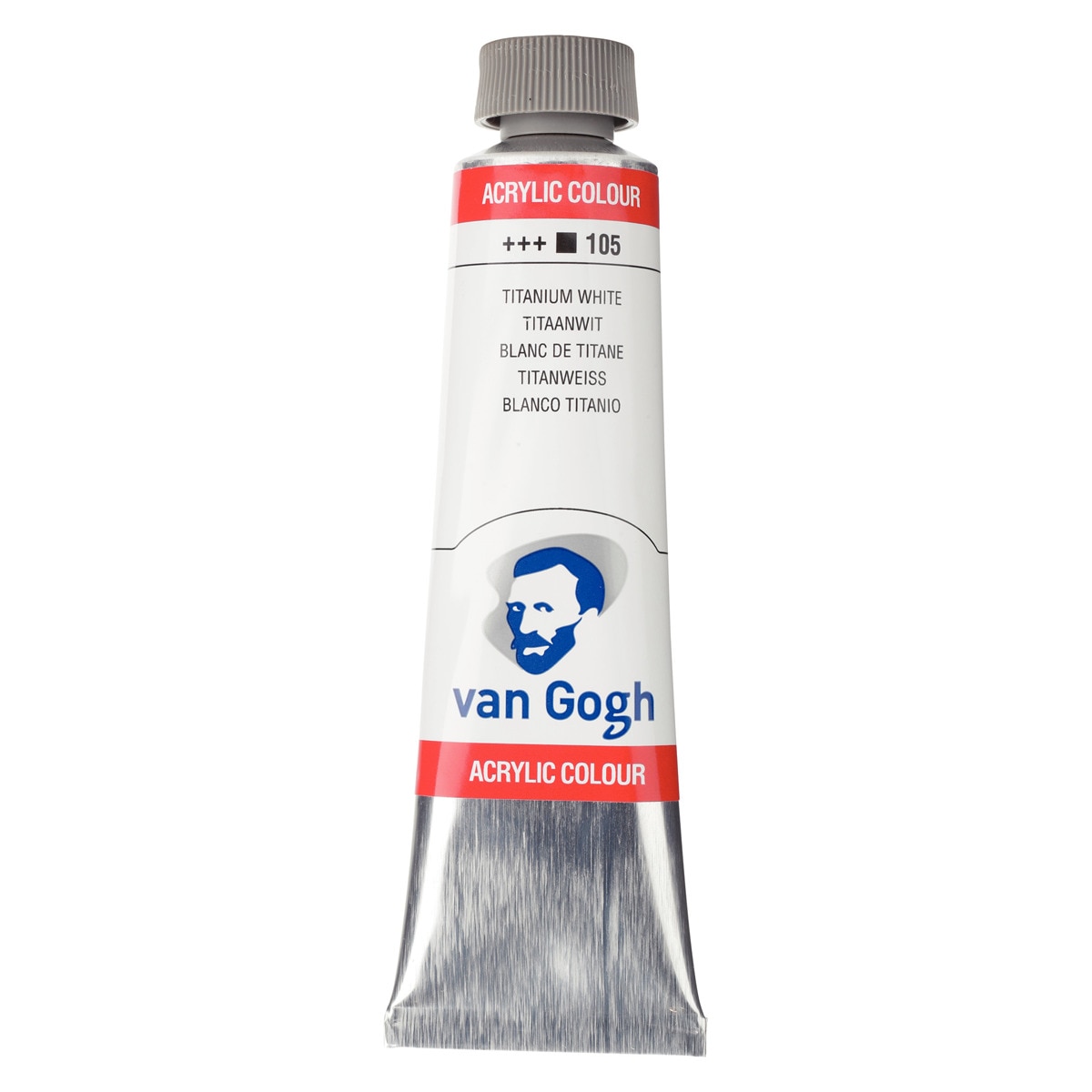 Tubo de Tinta Acrílico, 40 ml - Branco Titânio 1