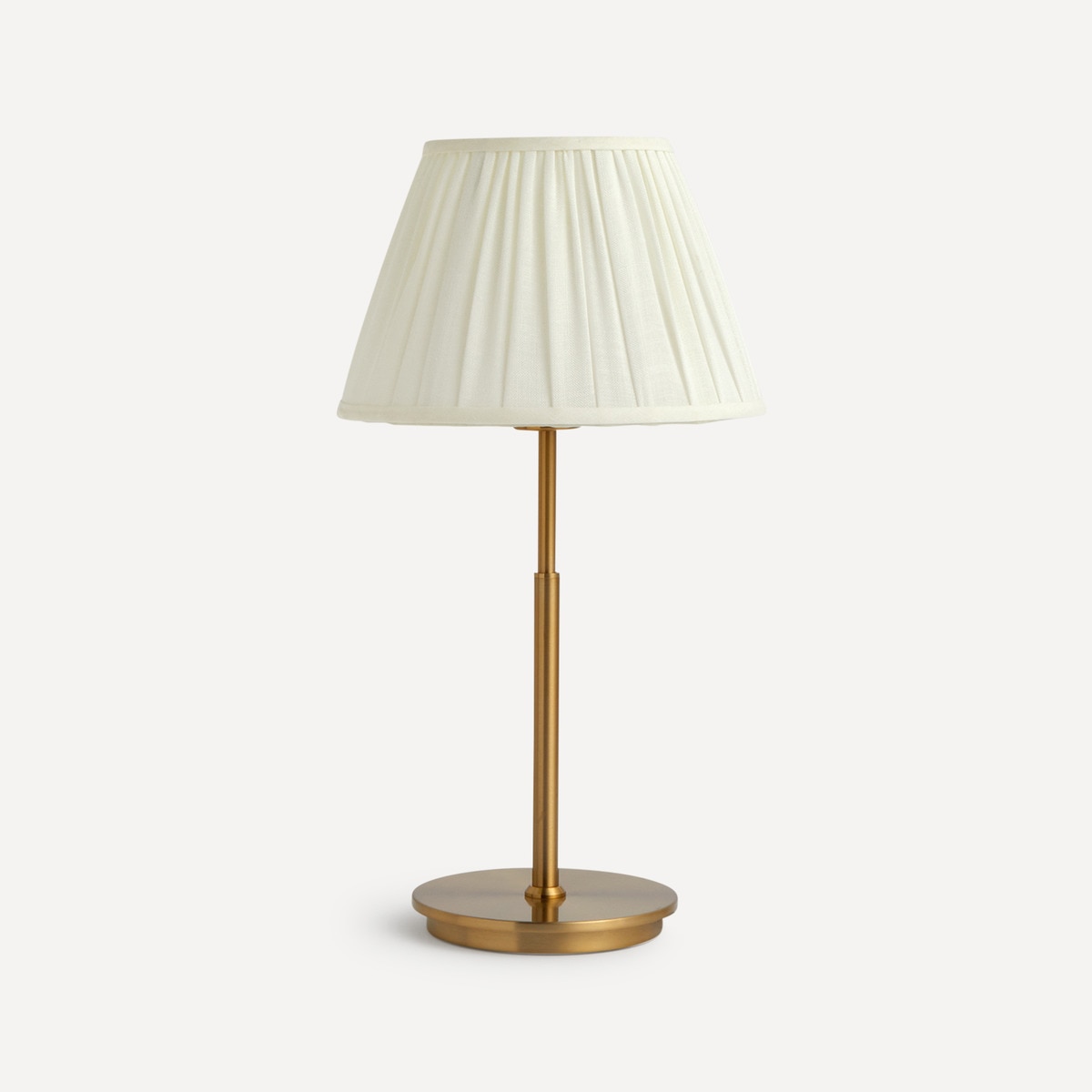 Abajur tronco plissado Toulousse Branco-marfim-4