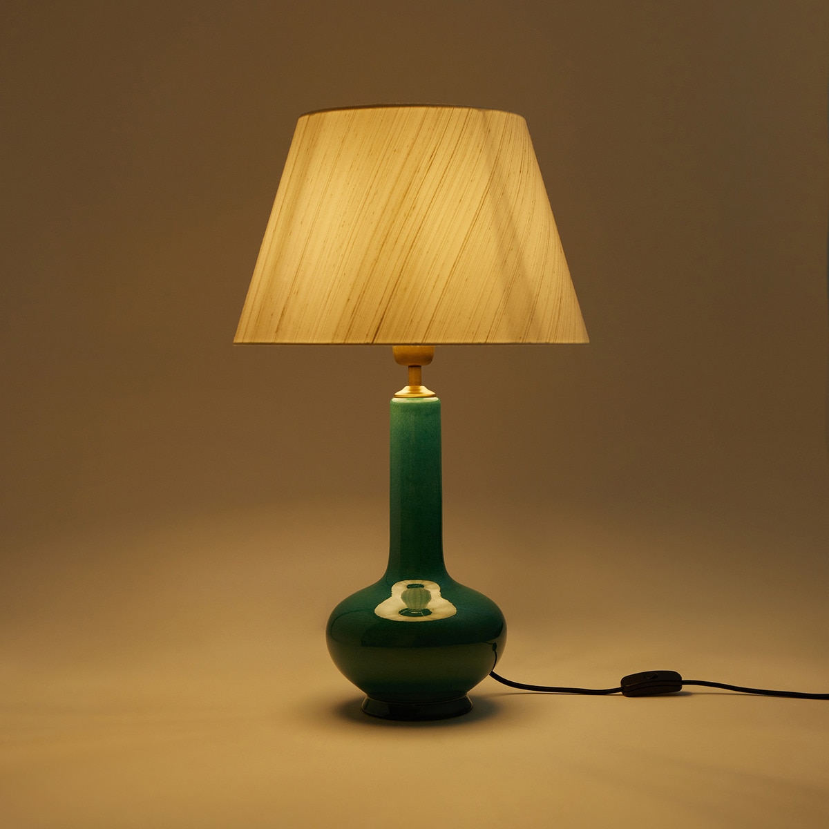 Abajur tronco de seda Veneza Branco-marfim-5