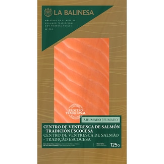 centro de ventresca de salmón ahumado tradición escocesa envase 125 g - La Balinesa