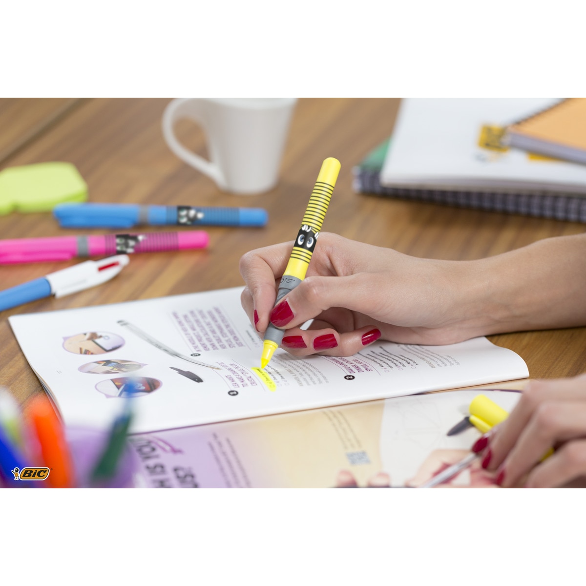 Pack de 6 Marcadores Highlighters Grip Bic Multicolor Multicolor-7