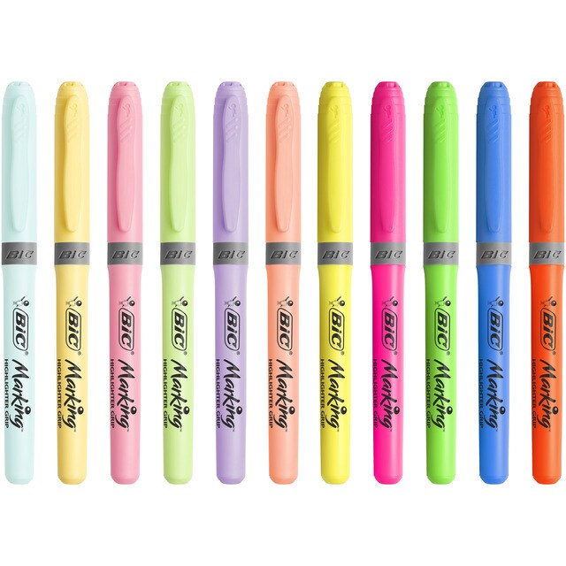 Pack de 6 Marcadores Highlighters Grip Bic Multicolor · BIC · El Corte