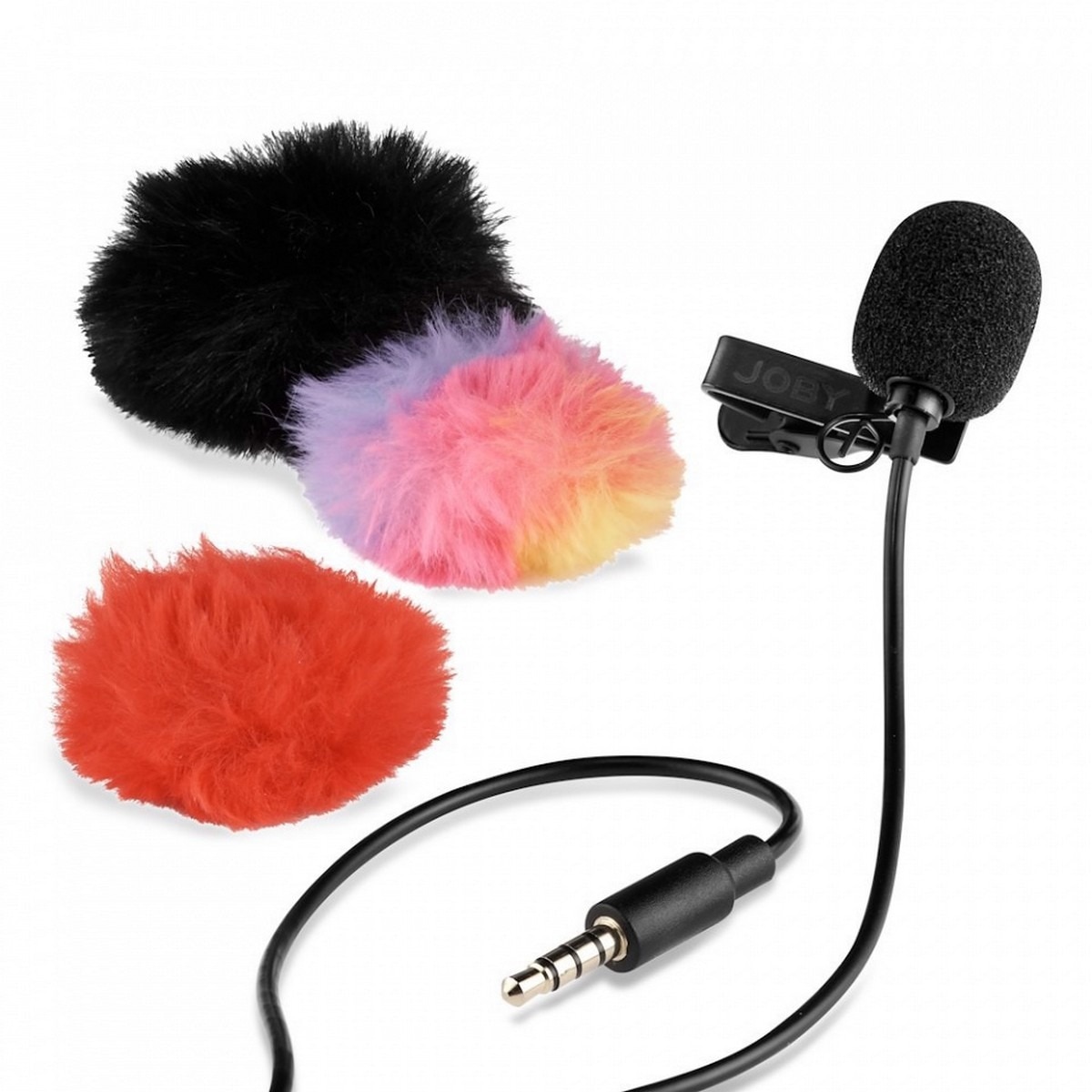 Microfone de Lapela Joby Wavo Lav para Telefones ou Câmaras Fotográficas com Acessórios Coloridos e Elegantes 1