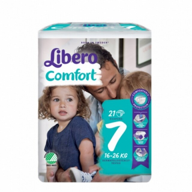 Imagem 0 de Fraldas Comfort Fit T.7 XL 16-26 Kg - 21 un.