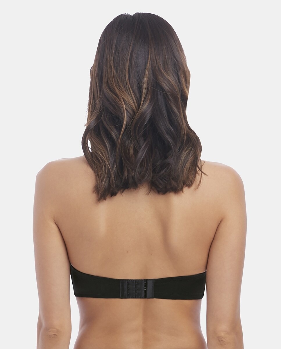 Soutien almofadado Red Carpet tipo bandeau nude com aro Preto-4