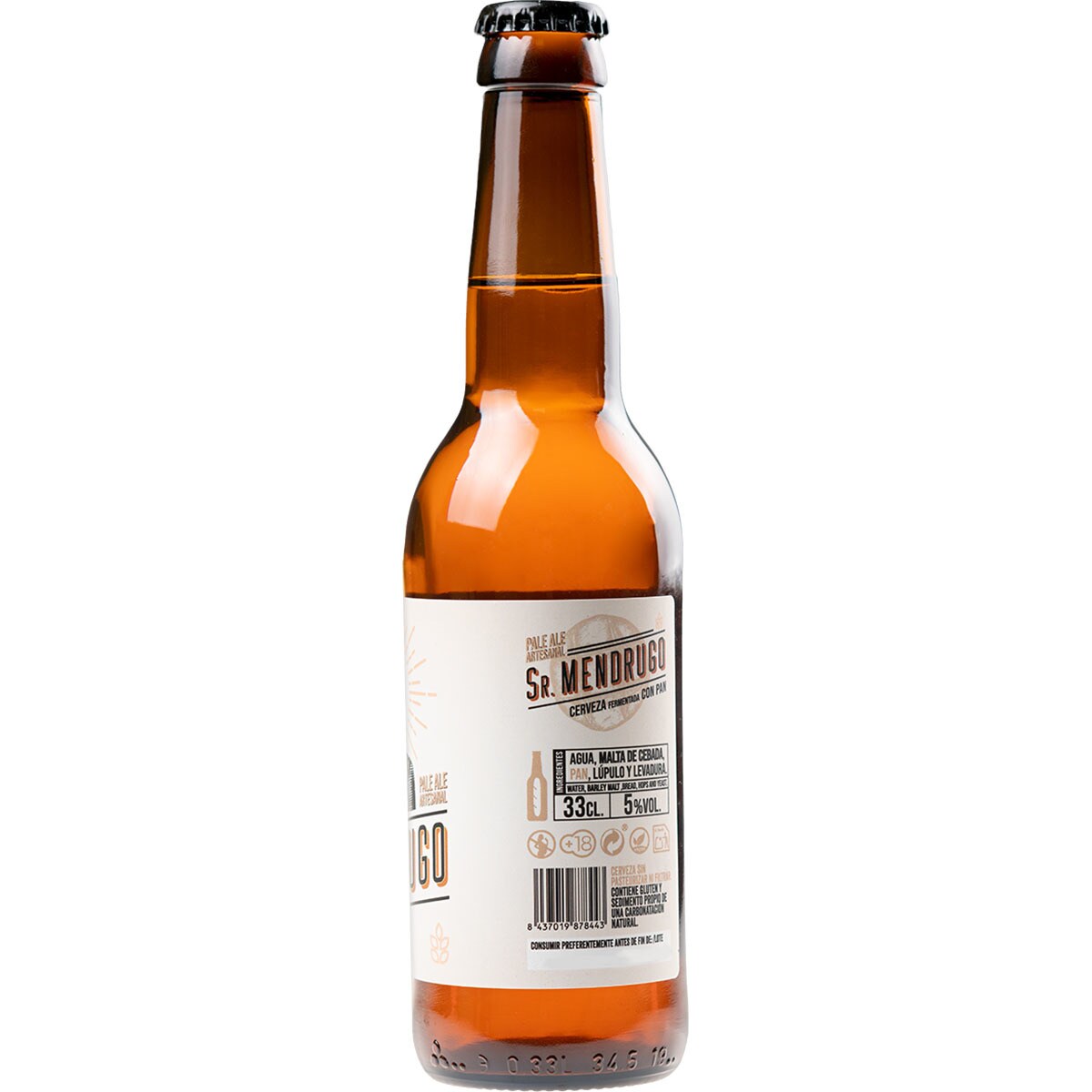 Cerveza Pale Ale artesanal fermentada con pan Flasche 33 cl · SR
