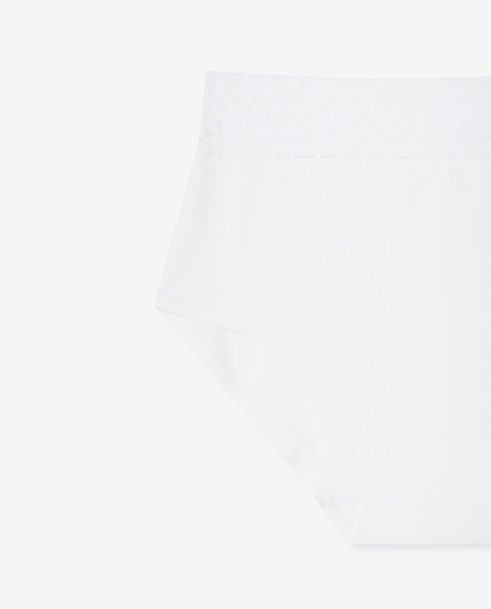 Braga laser cut algodón Blanco-4