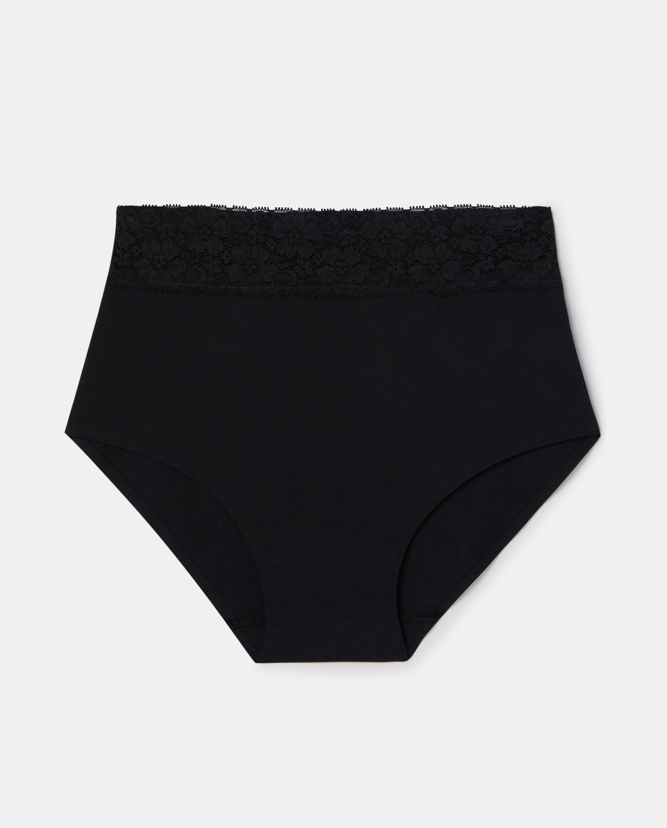 Braga laser cut algodón Negro-3